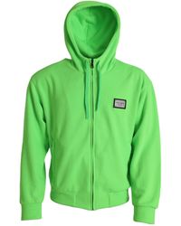 Dolce & Gabbana - Neon Hooded Full Zip Top Sweater - Lyst