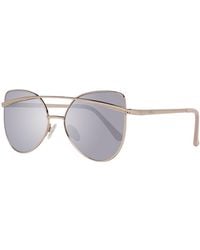 Guess - Rose Gold Metal Sunglasses - Lyst