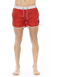 Bikkembergs - Vibrant Swim Shorts With Front Print - Lyst