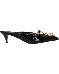 Balmain - Leather Platform Sandals - Lyst