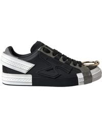 Dolce & Gabbana - Black Leather Low Top Sneakers Portofino Shoes - Lyst