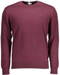 U.S. POLO ASSN. - Purple Cotton Sweater - Lyst