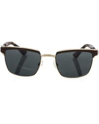 Frankie Morello - Elegant Clubmaster Shaded Lens Sunglasses - Lyst