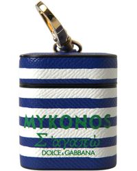 Dolce & Gabbana - Chic Striped Leather Airpods Case - Lyst