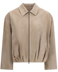 Salvatore Santoro - Beige Lamb Ovis Aries Aries Coat - Lyst