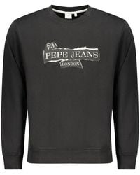 Pepe Jeans - Nero Cotton Men's Sweatshirt - Lyst