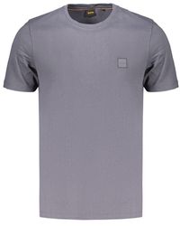 BOSS - Blue Cotton Men's T - Lyst
