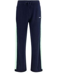 CASABLANCA - Blue Wool Oves Aries Joggers (workout Pants) - Lyst