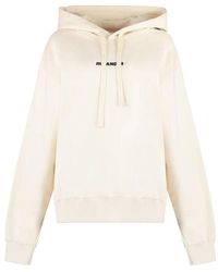 Jil Sander - Cotton Hooded Sweatshirt - Lyst