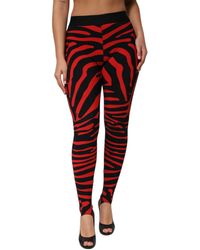 Dolce & Gabbana - Animal Print Patterned Leggings - Lyst