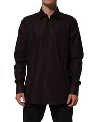 Dolce & Gabbana - Cotton Longsleeve Martini Dress Shirt - Lyst