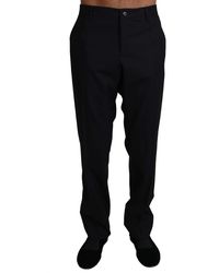 Dolce & Gabbana - Wool Stretch Dress Trousers Pants - Lyst