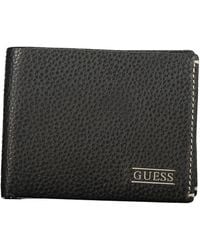 Guess - Black Leather Wallet - Lyst