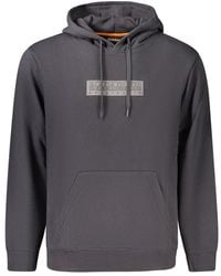 Napapijri - Black Cotton Men's Sweatshirt - Lyst