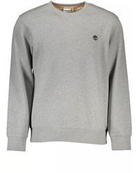 Timberland - Gray Cotton Sweater - Lyst