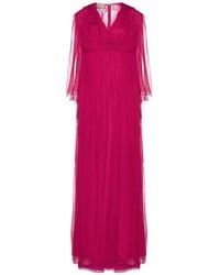 Gucci - Silk Midi Dress - Lyst