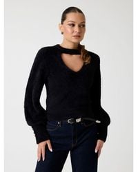 Guess - Black Polyester Sweatshirt - Lyst