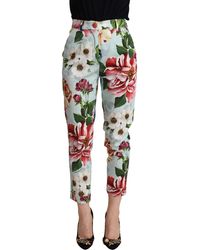 Dolce & Gabbana - Elevate Your Chic With Floral Tapered Pants - Lyst