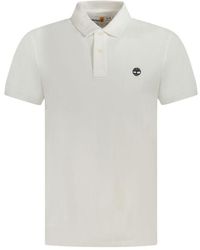 Timberland - Bianco Cotton Men Polo Shirt - Lyst