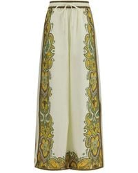 ALÉMAIS - Beige Linen Casual Pants - Lyst