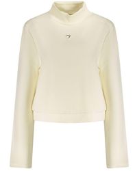 Guess - Bianco Polyester Donna Sweatshirt - Lyst