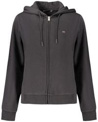 Napapijri - Black Cotton 's Sweatshirt - Lyst