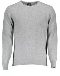 North Sails - Gray Wool Shirt - Lyst