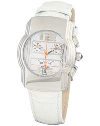 Chronotech - White Leather Watch - Lyst