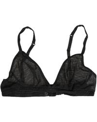 Dolce & Gabbana - Black Nylon Stretch Soft Cup Brassiere Underwear - Lyst