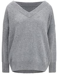 Ermanno Scervino - Gray Cashmere Sweatshirt - Lyst