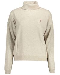U.S. POLO ASSN. - Beige Fabric 's Sweater - Lyst