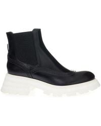 McQueen - Leather Boot - Lyst