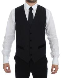 Dolce & Gabbana - Wool Formal Dress Vest Gilet Weste - Lyst