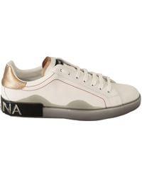 Dolce & Gabbana - Elegant & Leather Sneakers - Lyst