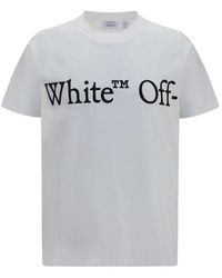 Off-White c/o Virgil Abloh - White Cotton T-shirt - L - Lyst