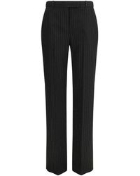 McQueen - Black Wool Oves Aries Dress Pants - Lyst