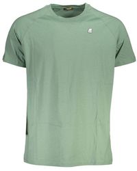 K-Way - Verde Cotton Men's T-shirt - S - Lyst