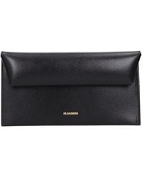 Jil Sander - Black Leather Wallet - Lyst