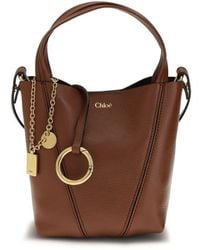 Chloé - Brown Calf Leather Bos Taurus Shoulder Bag - Lyst