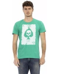 TRUSSARDI ACTION - Green Cotton Men T - Lyst