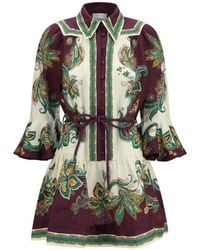 ALÉMAIS - Multicolor Linen Casual Dress - Lyst
