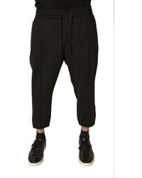 Dolce & Gabbana - Black Wool Jogger Jogging Pants - Lyst