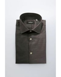 Baldinini - Gray Cotton Men Shirt - Lyst
