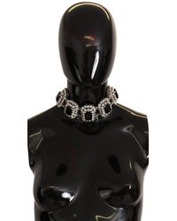 Dolce & Gabbana - Elegant Crystal Choker Necklace - Lyst