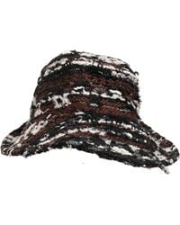Dolce & Gabbana - Multicolor Acrylic Tweed Bucket Capello Hat - Lyst