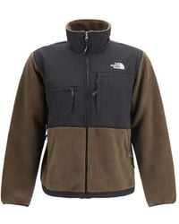 The North Face - Brown Polyester Shell Jacket - Lyst