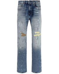 PDF CHANNEL - Cotton Straight-Leg Jeans - Lyst