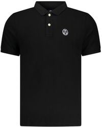 North Sails - Black Cotton Mens Polo Shirt - Lyst