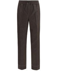 Brioni - Brown Wool Oves Aries Casual Pants - Lyst