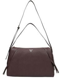 Guess - Brown Polyethylene Handbag - Lyst